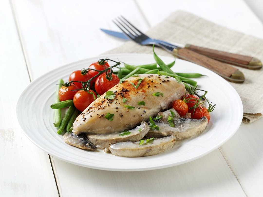 Dinner recipe: Baked chicken with mushrooms