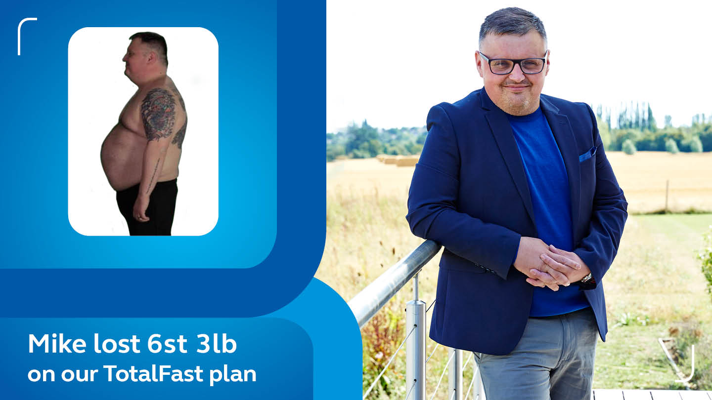 Mike Jarman lost 6st 3lbs on our TotalFast plan