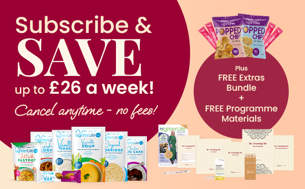 Subscribe & Save up to £26 a week. Cancel anytime, no fees. Plus FREE Programme Materials + FREE Extras Bundle