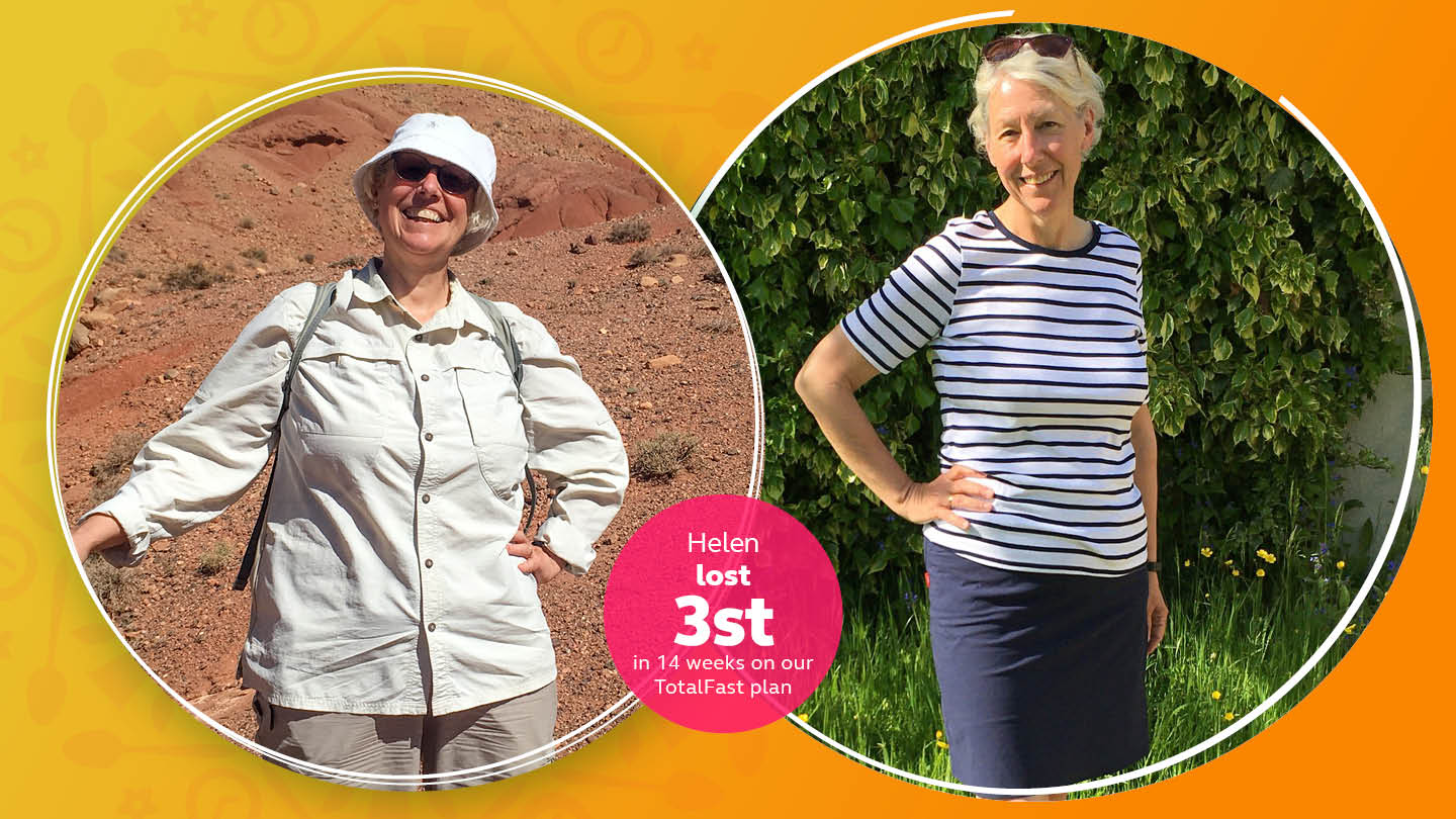 Helen lost 3st in 14 weeks on our TotalFast plan