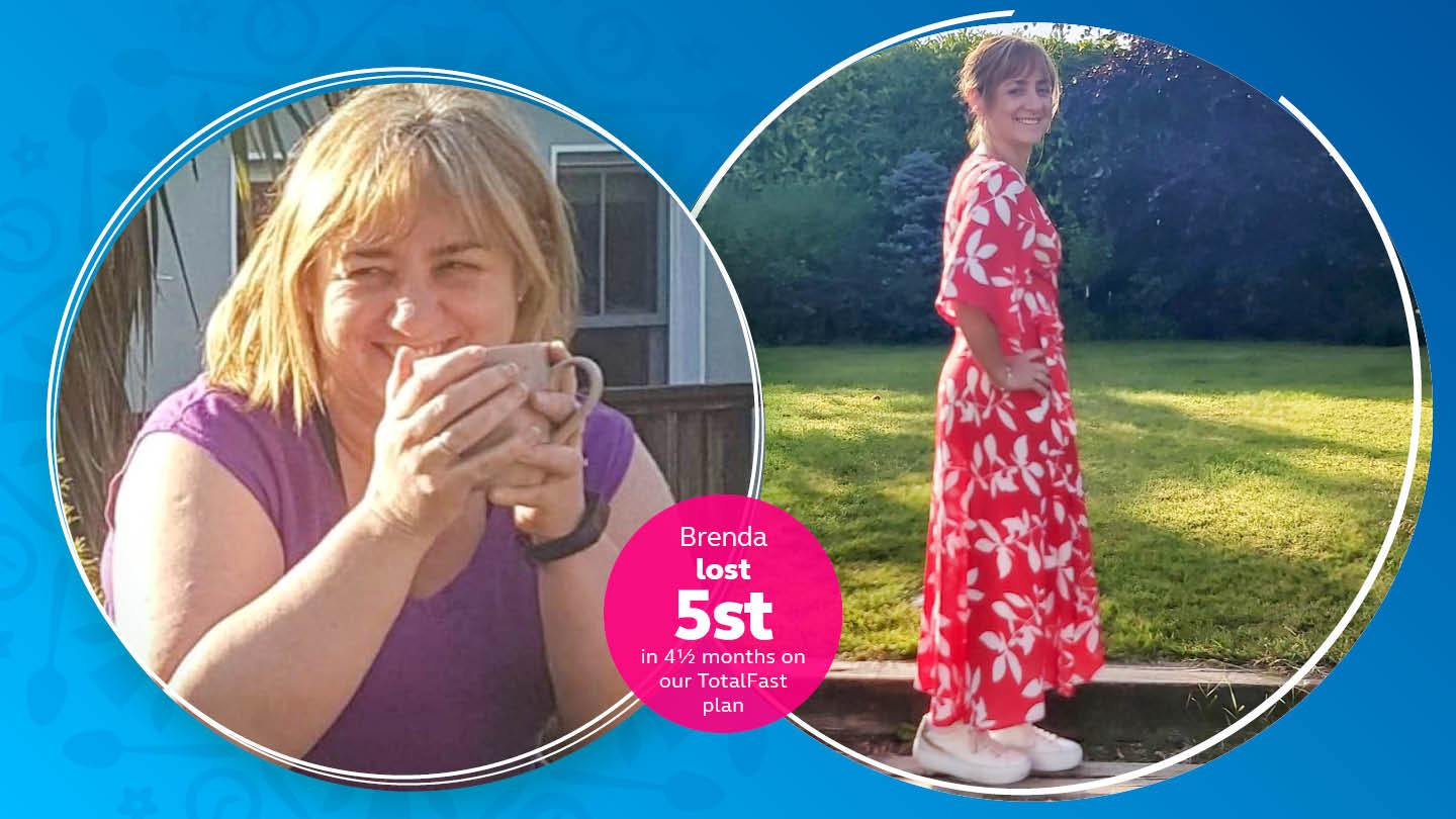 Brenda lost 5 stone on our TotalFast plan