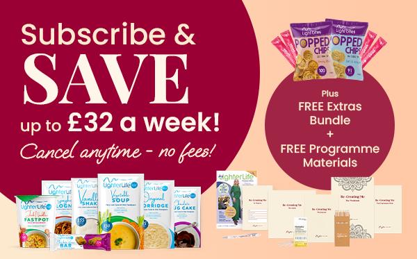 Subscribe & Save up to £32 a week. Cancel anytime, no fees. Plus FREE Programme Materials + FREE Extras Bundle