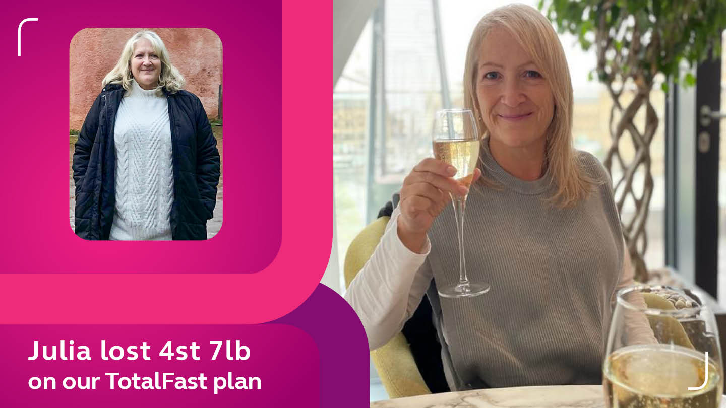 Julia lost 4st 7lb on our TotalFast plan