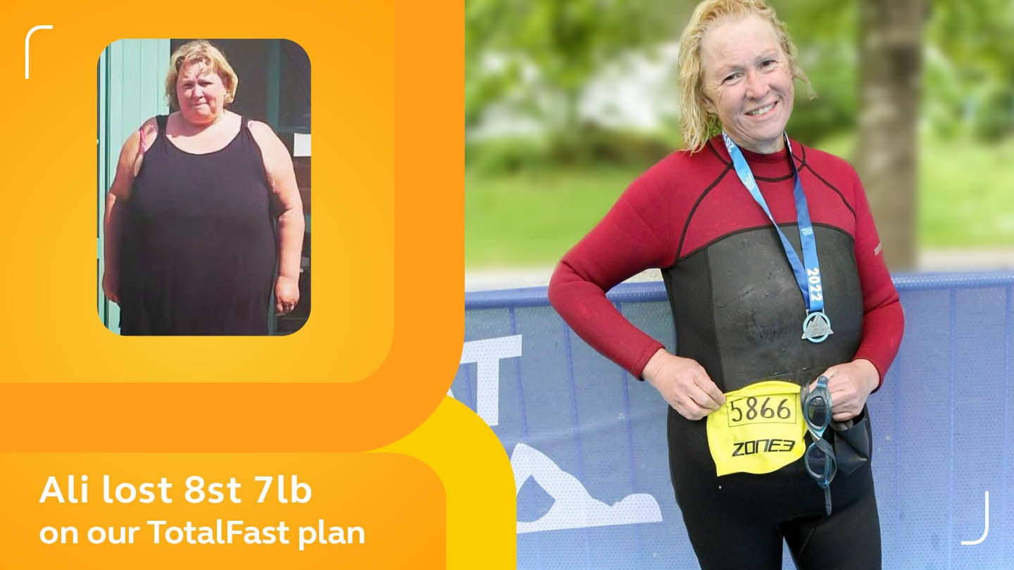 Ali lost 8 ½ stone on our TotalFast Plan