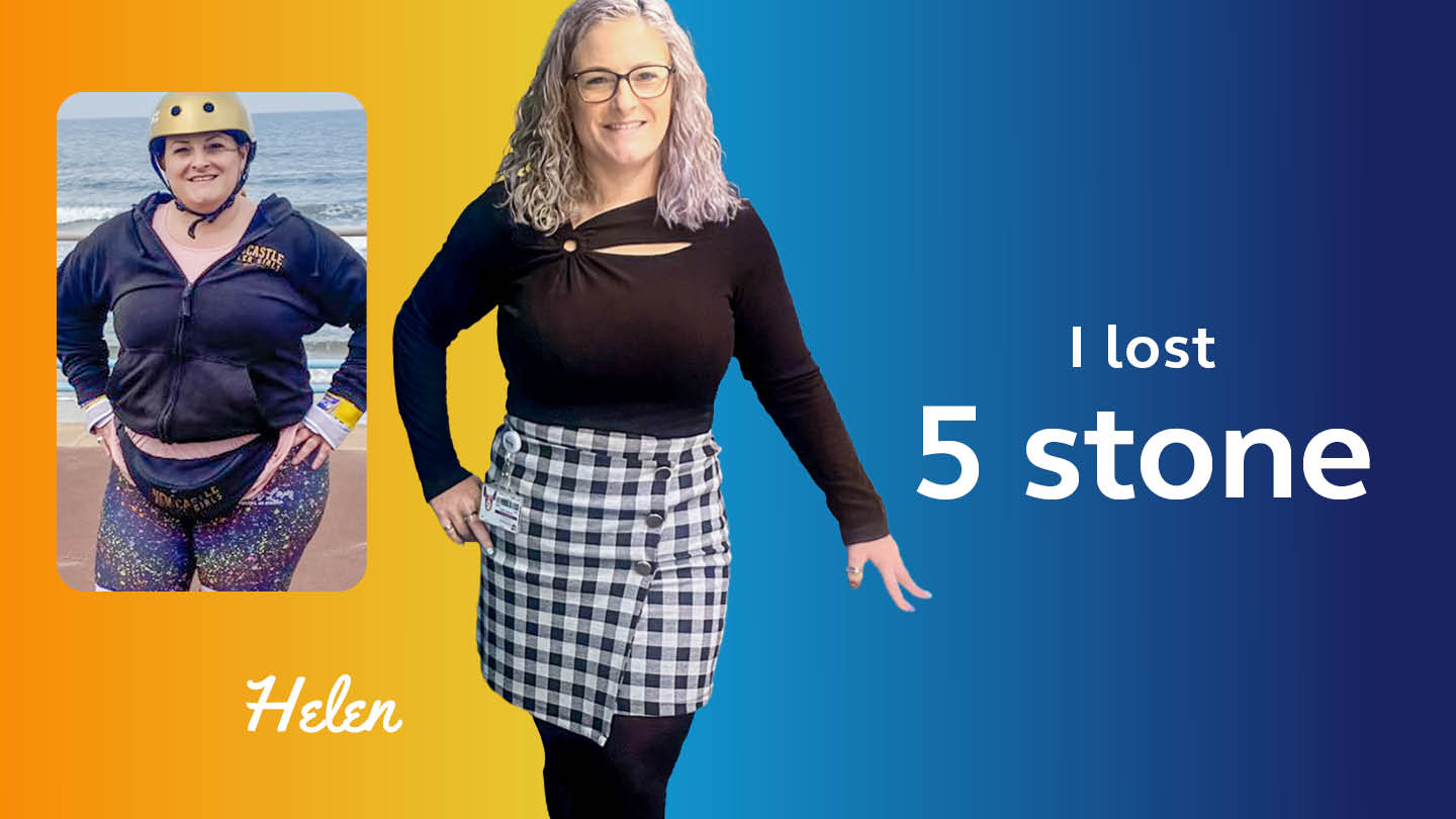 Helen’s physical and mental health has improved so much since losing 5 stone on our TotalFast plan