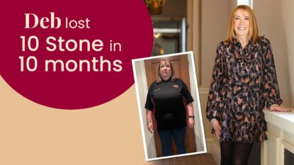 Deb lost 10 stone in 10 months