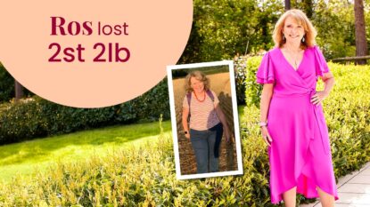 Ros lost 2 stone and 2 pounds