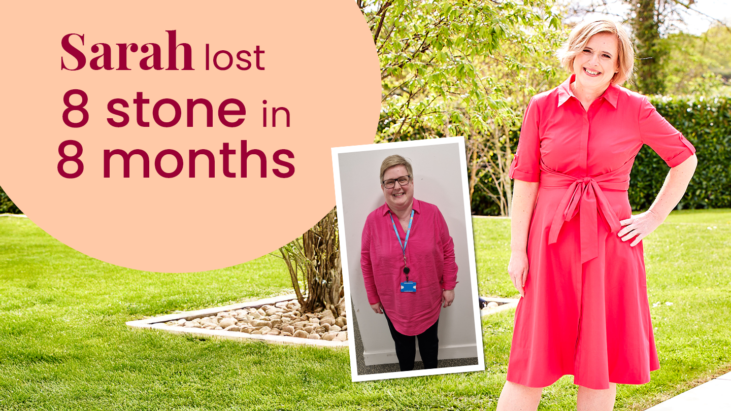 I was a size 22, and now I’m a size 10! And I’m enjoying my son’s pride in his mum who’s lost all this weight