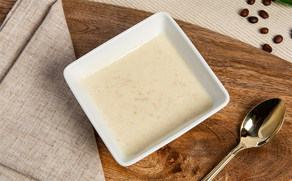 origina porridge VLCD in a square white bowl
