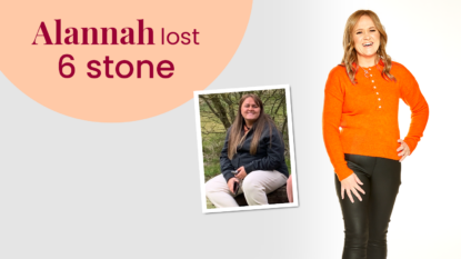 Alannah lost 6 stone