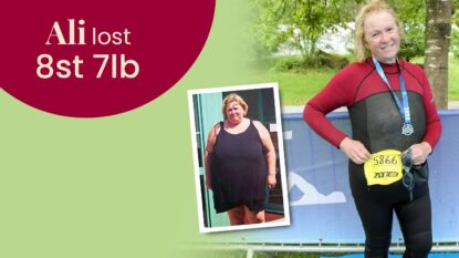 Ali lost 8 stone 7lb