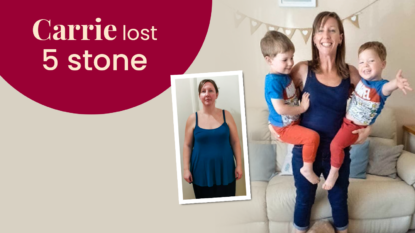Carrie lost 5 stone