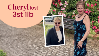 Cheryl lost 3 stone 1lb