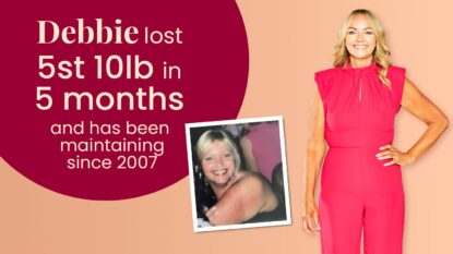 Debbie lost 5 stone 10 pounds in 5 months and has been maintaining since 2007