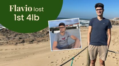 Flavio lost 1 stone 4lb