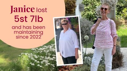 Janice lost 5 stone 7lb and has been maintaining since 2022