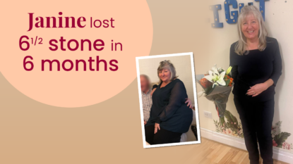 Janine lost 6 and a half stone in 6 months on the TotalFast VLCD LighterLife plan
