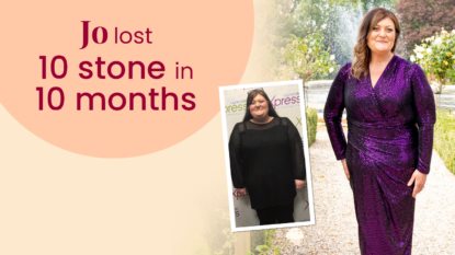 Jo lost 10 stone in 10 months