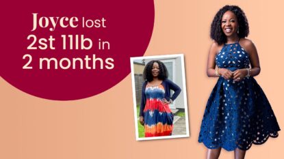 Joyce lost 2 stone 11lb in 2 months