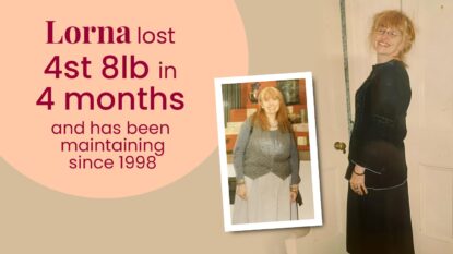 Lorna lost 4 stone 8lb in 4 months and has been maintaining since 1998