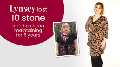 Lynsey lost 10 stone and has been maintaining for 6 years