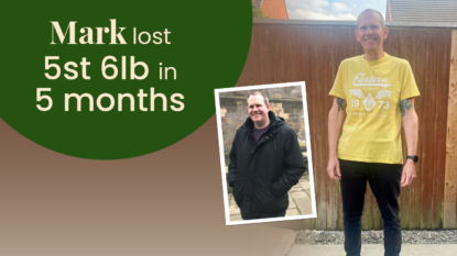 Mark lost 5 stone 6lb in 5 months