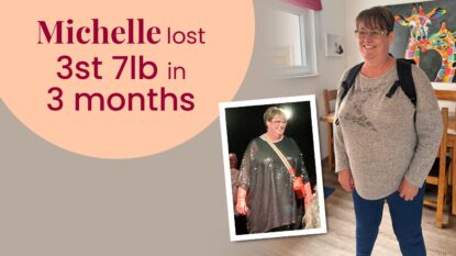 Michelle lost 3 stone 7lb in 3 months