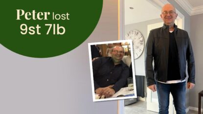 Peter lost 9 stone 7lb