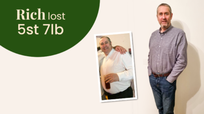 Rich lost 5 stone 7lb