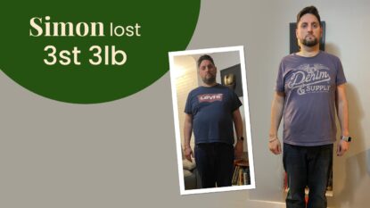 Simon lost 3 stone 3lb