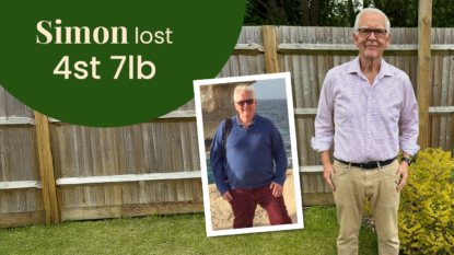 Simon lost 4 stone 7lb