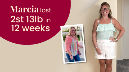 Marcia lost 2 stone 13lb in 12 weeks