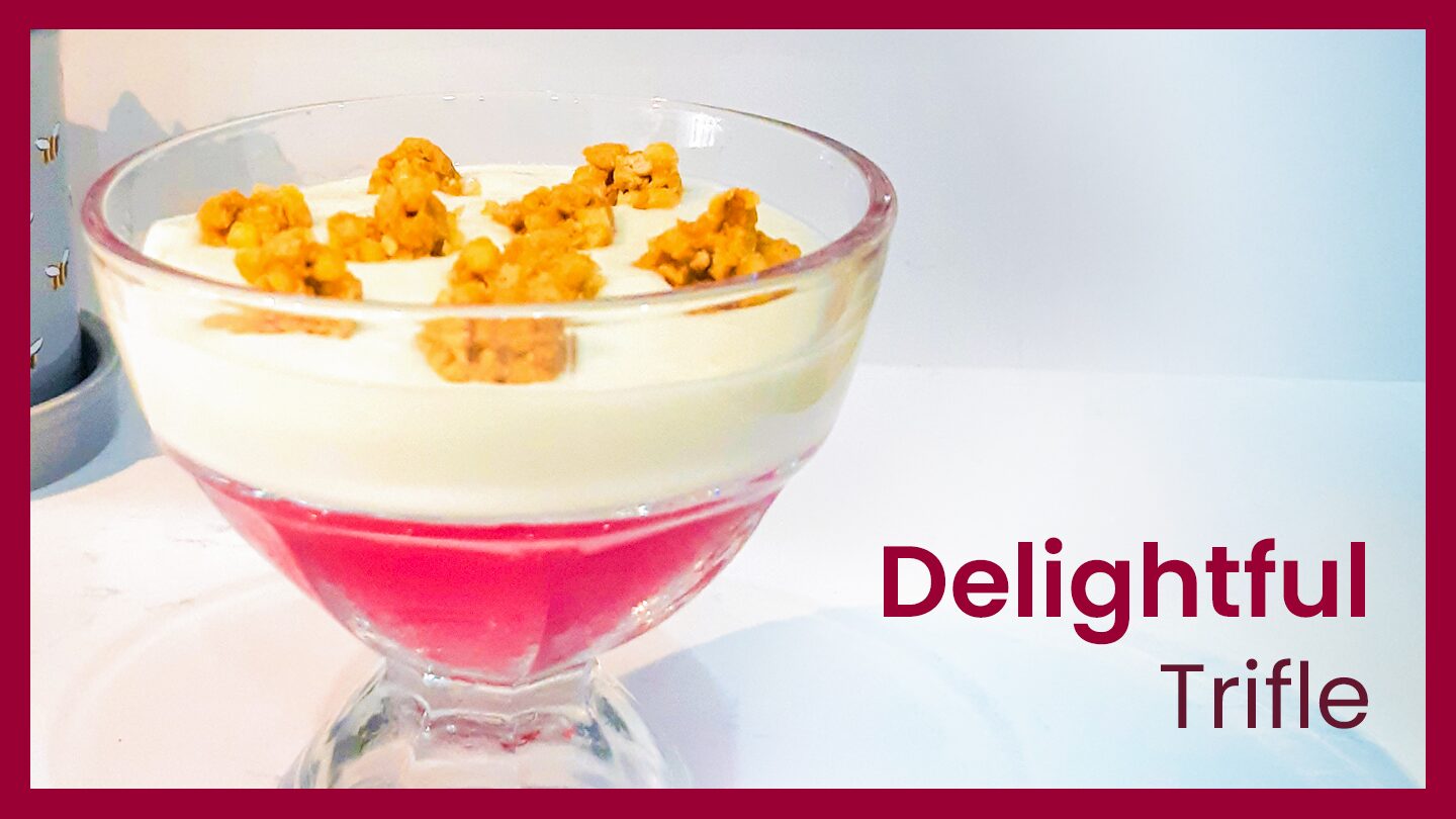 LighterLife delightful raspberry and vanilla trifle