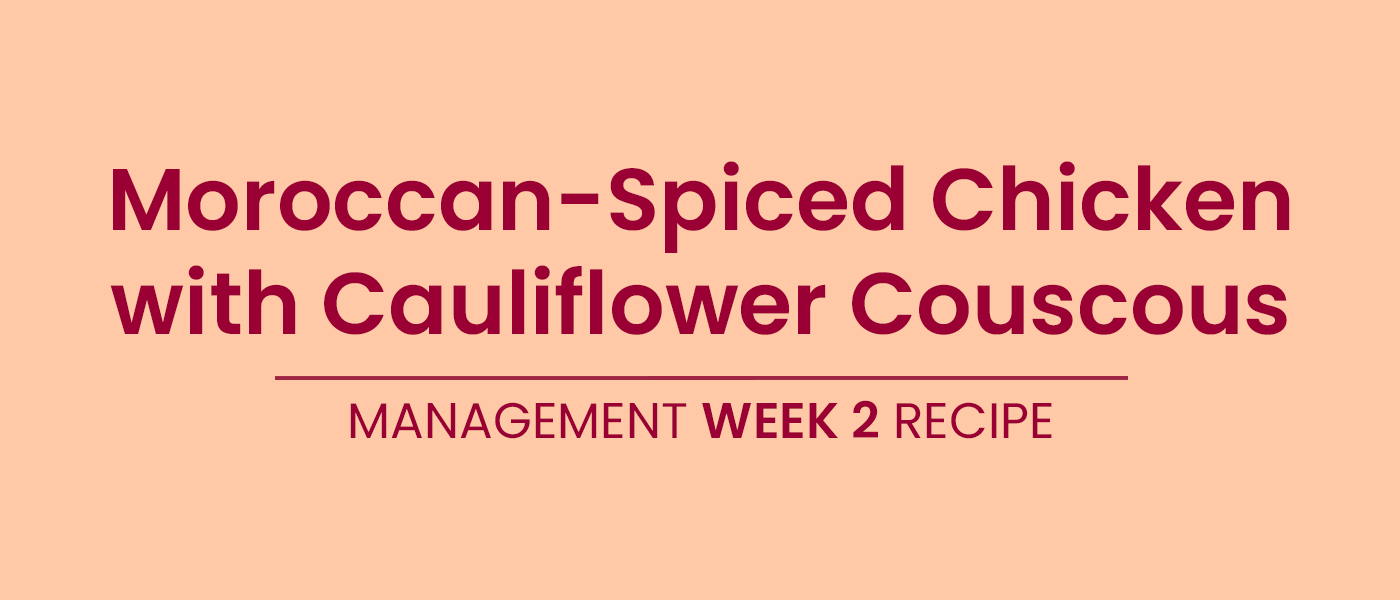 Moroccan-spiced chicken with cauliflower couscous