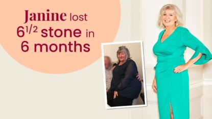 Janine lost 6 and 1/2 stone in 6 months