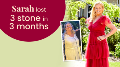 Sarah lost 3 stone in 3 months