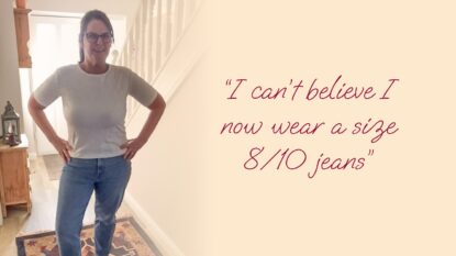 I can't believe I now wear a size 8/10 jeans