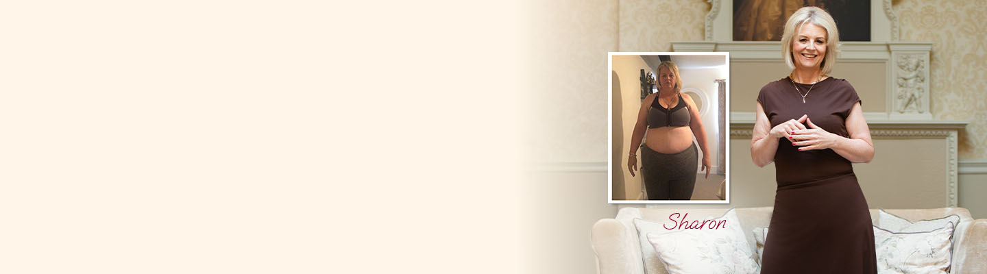 LighterLife homepage banner featuring Sharon
